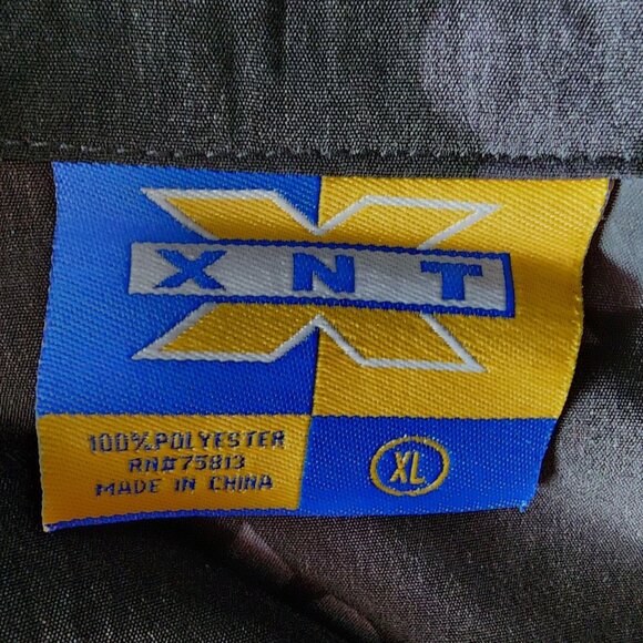 Vintage XNT Mens XL Shirt Las Vegas Cards Suits Poker Black Collared Button Down - Picture 7 of 9